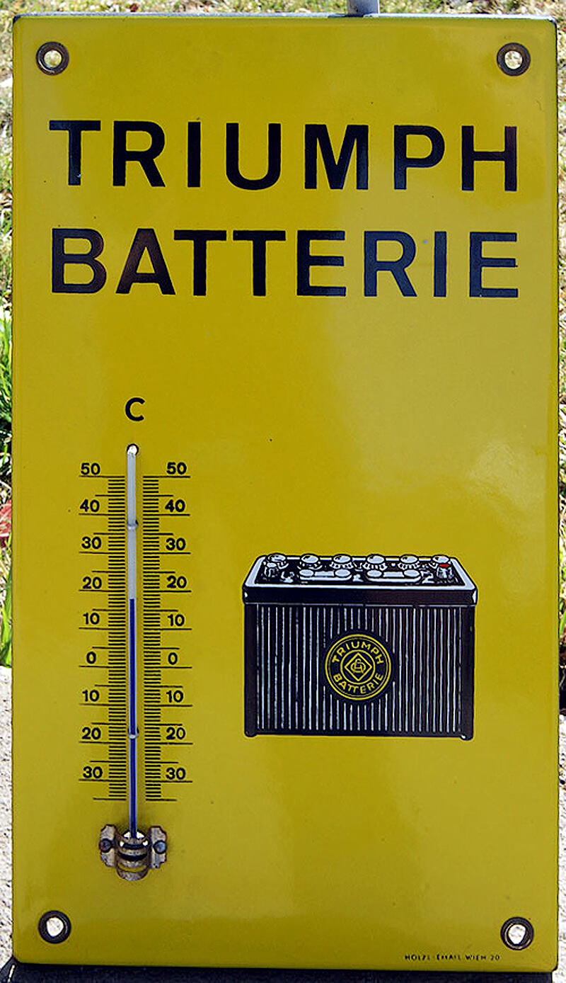 Triumph Batterien Thermometer