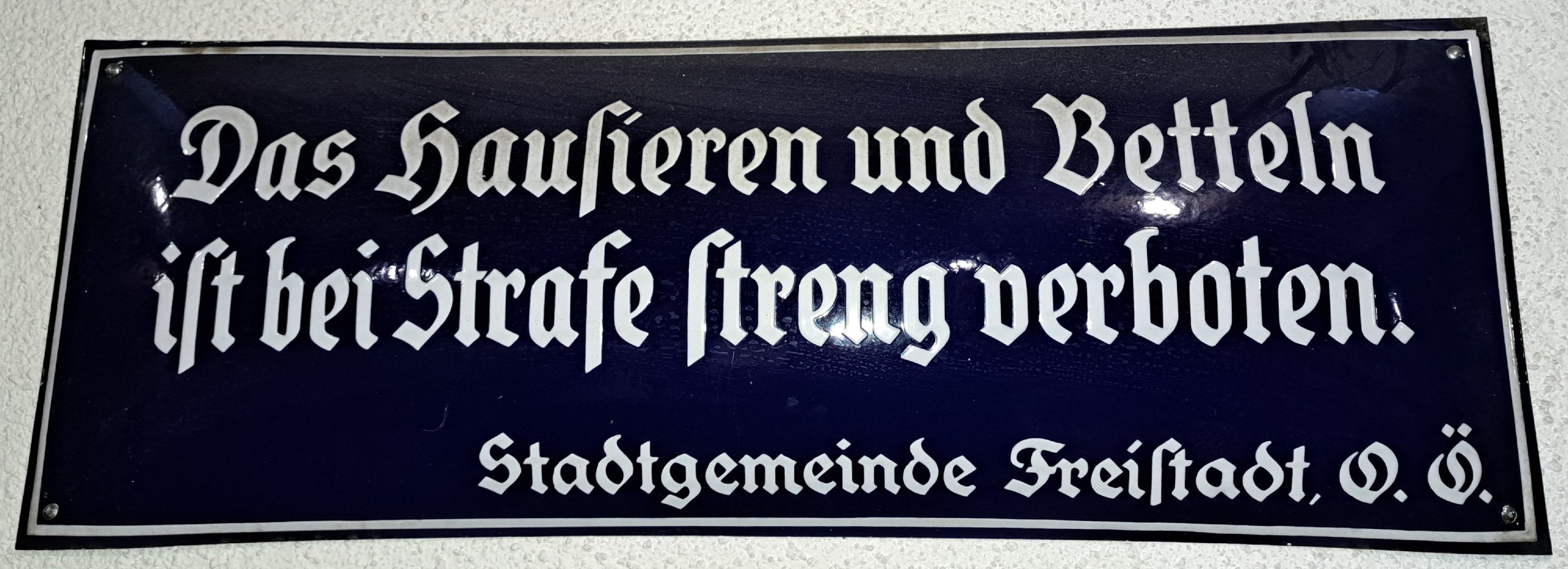 Hausieren und betteln