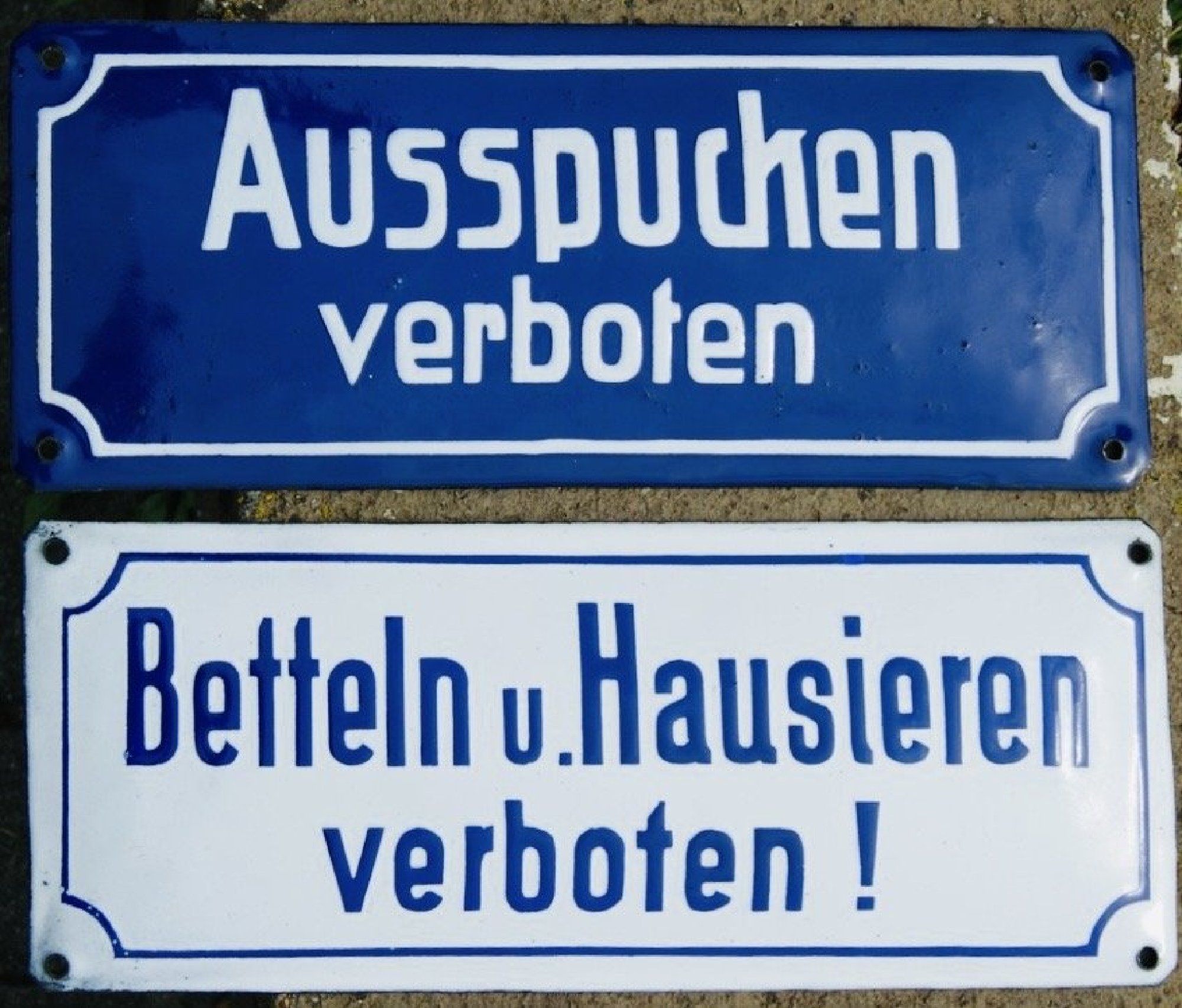 Ausspucken betteln